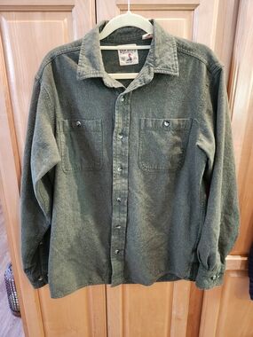 RedHead Olive Green Button-Front Shirt Jacket